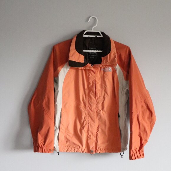 The North Face Women's Orange Sz S Hyvent Dual Full Zip Lightweight Rain Jacket - Picture 1 of 15